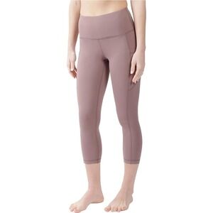 Purple Capri Leggings High Waist Athletic Yoga Pants Activewear‎ Small